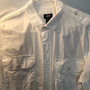 White H&M button down